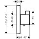 Душевой комплект Hansgrohe Rainmaker Select 460 (2 jet) 24004400 + 27648400 + 26455000 + 15760000 + 15764000 штанга 17.8 см