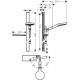 Душевой комплект Hansgrohe Rainmaker Select 460 (2 jet) 24004400 + 27648400 + 26455000 + 15760000 + 15764000 штанга 17.8 см