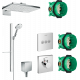 Душевой комплект Hansgrohe Rainmaker Select 460 (2 jet) 24005400 + 27648400 + 26455000 + 15760000 + 15764000 хром