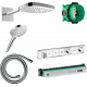Душевой комплект Hansgrohe Raindance Select E 300 (3 jet) 26468400 + 26530400 + 28272000 + 15356400 штанга 15.1 см