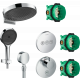 Душевой комплект Hansgrohe Rainfinity 360 (3 jet) 26234000 + 26852000 + 27506000 + 15742000 + 15745000 хром
