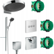 Душевой комплект Hansgrohe Rainfinity 360 (3 jet) 26234000 + 27671000 + 26455000 + 15761000 + 15764000 хром