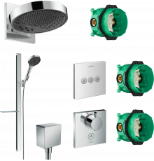 Душевой комплект Hansgrohe Rainfinity 250 (3 jet) 26232000 + 27671000 + 26455000 + 15761000 + 15764000 хром