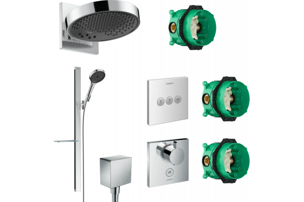 Душевой комплект Hansgrohe Rainfinity 250 (3 jet) 26232000 + 27671000 + 26455000 + 15761000 + 15764000 хром