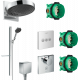 Душевой комплект Hansgrohe Rainfinity 250 (3 jet) 26232000 + 27671000 + 26455000 + 15761000 + 15764000 хром