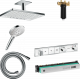 Душевой комплект Hansgrohe Rainmaker Select 460 (2 jet) 24004400 + 26530400 + 28272000 + 15356400 штанга 17.8 см
