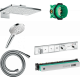 Душевой комплект Hansgrohe Rainmaker Select 460 (2 jet) 24005400 + 26530400 + 28272000 + 15356400 штанга 15.1 см