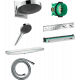 Душевой комплект Hansgrohe Rainfinity 250 (3 jet) 26232000 + 26864000 + 28272000 + 26843000 + 15382000 хром, штанга 8.4 см