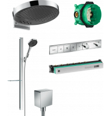 Душевой комплект Hansgrohe Rainfinity 360 (3 jet) 26234000 + 27671000 + 26455000 + 15382000 хром, штанга 8.4 см