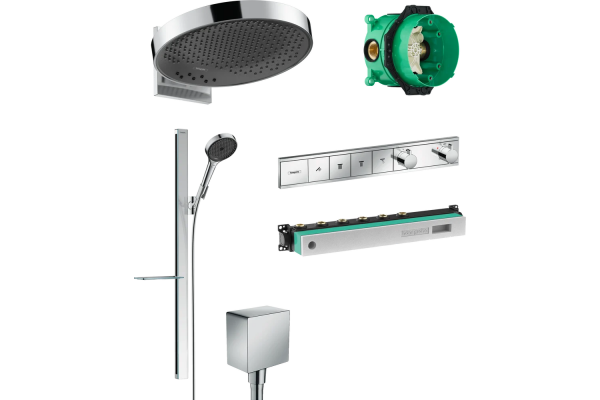 Душевой комплект Hansgrohe Rainfinity 360 (3 jet) 26234000 + 27671000 + 26455000 + 15382000 хром, штанга 8.4 см