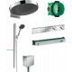 Душевой комплект Hansgrohe Rainfinity 360 (3 jet) 26234000 + 27671000 + 26455000 + 15382000 хром, штанга 8.4 см