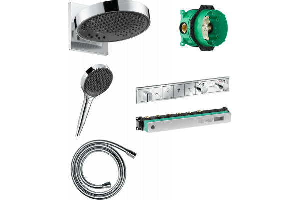 Душевой комплект Hansgrohe Rainfinity 250 (3 jet) 26232000 + 26864000 + 28272000 + 15357000 + 15312180 штанга 15.1 см