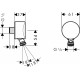 Душевой комплект Hansgrohe Rainmaker Select 460 (3 jet) 24007400 + 26631400 + 27506000 + 15735400 + 15736400 цвет белый
