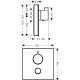 Душевой комплект Hansgrohe Rainmaker Select 460 (3 jet) 24007400 + 26631400 + 27506000 + 15735400 + 15736400 цвет белый
