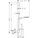 Душевой комплект Hansgrohe Rainmaker Select 460 (3 jet) 24007400 + 26631400 + 27506000 + 15735400 + 15736400 цвет белый
