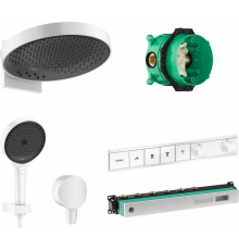 Душевой комплект Hansgrohe Rainfinity 360 (3 jet) 26234700 + 26852700 + 26453700 + 15382700 хром, штанга 8.4 см