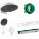 Душевой комплект Hansgrohe Rainfinity 360 (3 jet) 26234700 + 26852700 + 26453700 + 15382700 хром, штанга 8.4 см