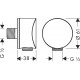 Душевой комплект Hansgrohe Rainfinity 250 (3 jet) 26232700 + 26852700 + 26453700 + 15382700 штанга 15.1 см