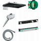 Душевой комплект Hansgrohe Rainmaker Select 460 (3 jet) 24007600 + 26530000 + 28272000 + 15357600 штанга 15.1 см