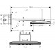Душевой комплект Hansgrohe Rainmaker Select 460 (3 jet) 24007600 + 26530000 + 28272000 + 15357600 штанга 15.1 см