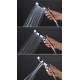 Душевой комплект Hansgrohe Rainmaker Select 460 (3 jet) 24007600 + 26530000 + 28272000 + 15357600 штанга 15.1 см