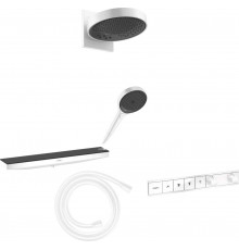 Душевой комплект Hansgrohe Rainfinity 15382700 + 26232700 + 26864700 + 28276700 + 26858700 хром, штанга 8.4 см