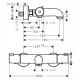 Термостат Hansgrohe Ecostat 1001 CL ВМ 13201000 для ванны с душем, термостат, хром