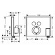 Термостат Hansgrohe Logis для ванны с душем, термостат, хром
