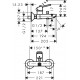 Смеситель Hansgrohe Logis loop 71244000 для ванны с душем, однорычажный, хром