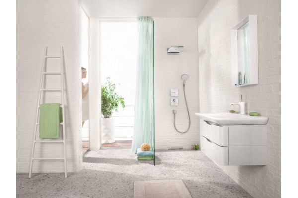 Переключатель потоков Hansgrohe ShowerSelect белый, на 3 позиции, сенсорный