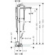 Смеситель Hansgrohe Metropol 32532000 напольный однорычажный, хром