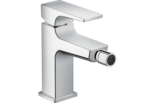 Смеситель Hansgrohe Metropol 32520000 для биде, с донным клапаном Push-Open, однорычажный, хром
