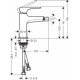 Смеситель Hansgrohe Metropol 32520000 для биде, с донным клапаном Push-Open, однорычажный, хром