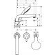 Смеситель Hansgrohe Talis E 72417000 на борт ванны однорычажный, хром