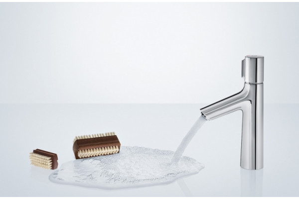 Смеситель Hansgrohe Talis Select S 72291000 для раковины с гигиеническим душем, с донным клапаном Push-Open, хром, высота излива 9.8 см