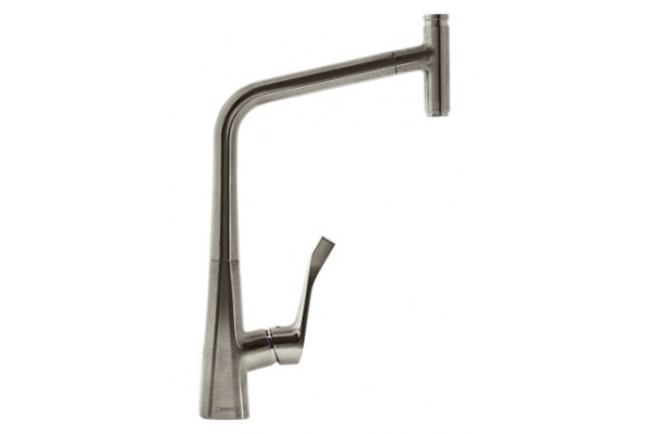 Смеситель Hansgrohe Metris Select для кухонной мойки однорычажный, матовый