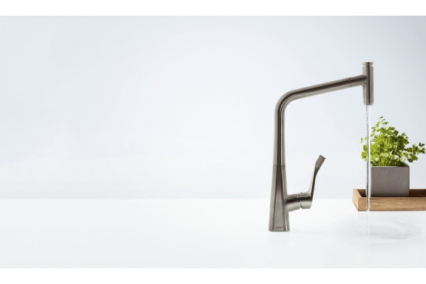 Смеситель Hansgrohe Metris Select для кухонной мойки однорычажный, матовый
