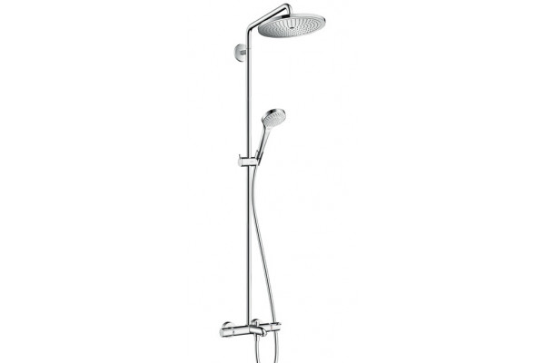 Душевая стойка Hansgrohe Croma Select 280 Air 1jet Showerpipe с термостатом, хром, штанга 158.4 см