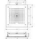 Верхний душ Hansgrohe Raindance E Air 1jet 26252000 хром, размер 40 см