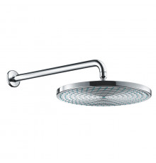HG Raindance S Верхний душ 1jet (RainAir) d300мм с настенным держателем 390 мм шарнирное соединение G1/2 цвет: хром