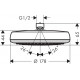 Верхний душ Hansgrohe Crometta Overhead shower 160 1jet 26577000 хром, размер 17.8 см