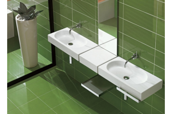 Раковина Hatria Area Y0W901 70x35 см цвет белый, прямоугольная