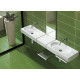 Раковина Hatria Area Y0W901 70x35 см цвет белый, прямоугольная