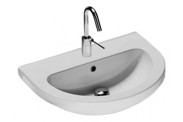 Раковина Hatria Erika Pro (62 см) цвет белый, полукруглая, с переливом