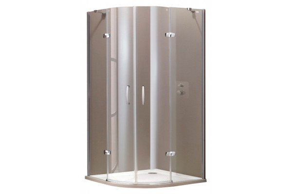Душевой уголок Huppe Aura elegance 400801.092.321 четверть круга, двери распашные