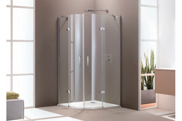 Душевой уголок Huppe Aura elegance 400801.092.321 четверть круга, двери распашные
