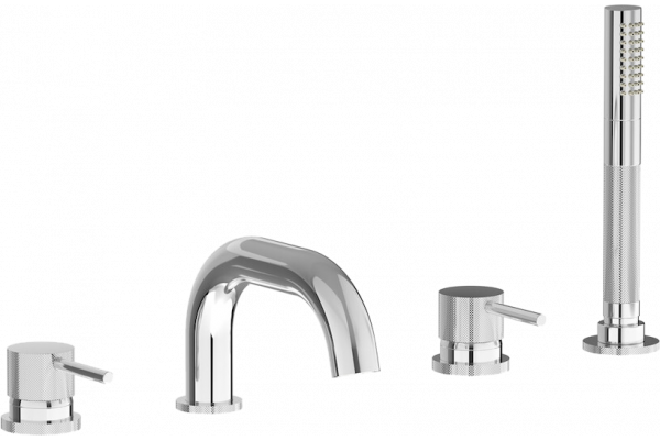 Смеситель на борт ванны IB Rubinetterie Industria ID396CC_1 chrome однорычажный, хром