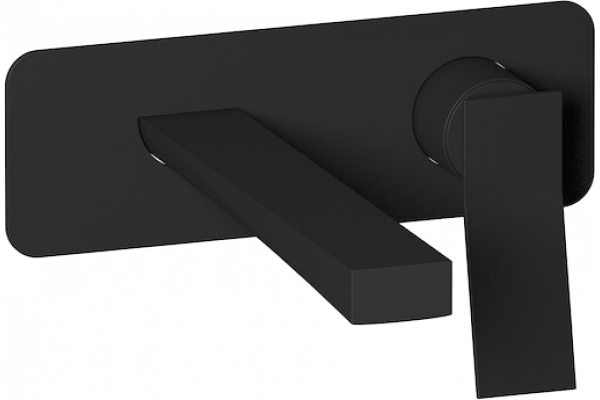 Смеситель для раковины IB Rubinetterie Wave EWA206NP matt black однорычажный, черный
