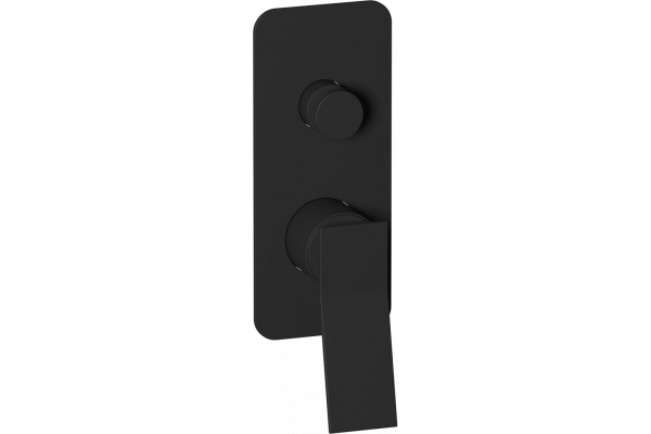 Смеситель для ванны с душем IB Rubinetterie Wave EWA310NP matt black, однорычажный, черный