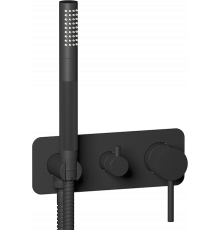 Смеситель для ванны с душем IB Rubinetterie Industria EID314NP_13 matt black, однорычажный, черный